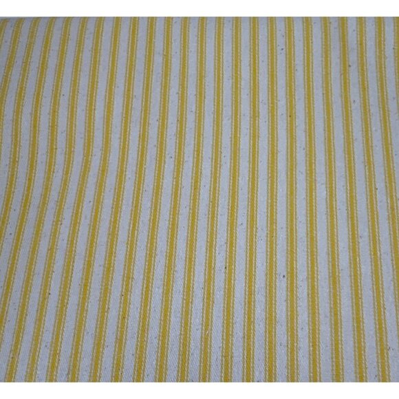 Yellow Striped Canvas Fabric 1/2 yard 42" DIY Projects - Picture 3 of 7